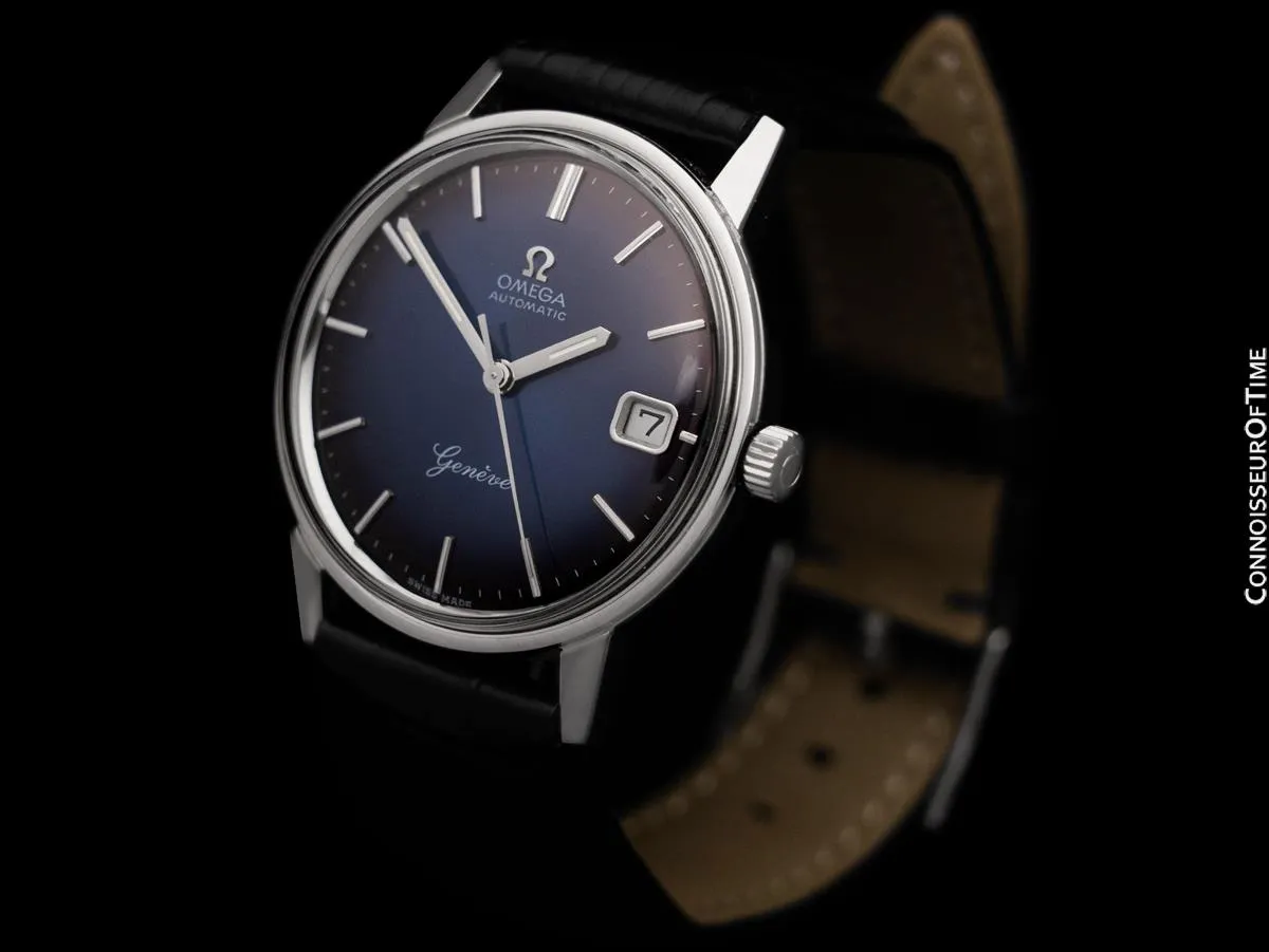 1969 Omega Geneve (Seamaster) Mens Vintage Cal. 565 Watch, Automatic, Date - Stainless Steel