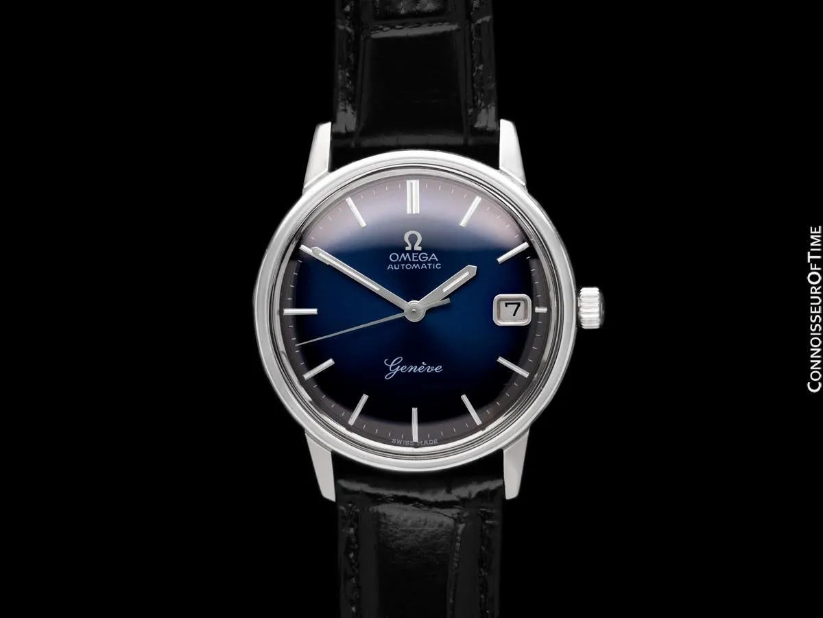 1969 Omega Geneve (Seamaster) Mens Vintage Cal. 565 Watch, Automatic, Date - Stainless Steel