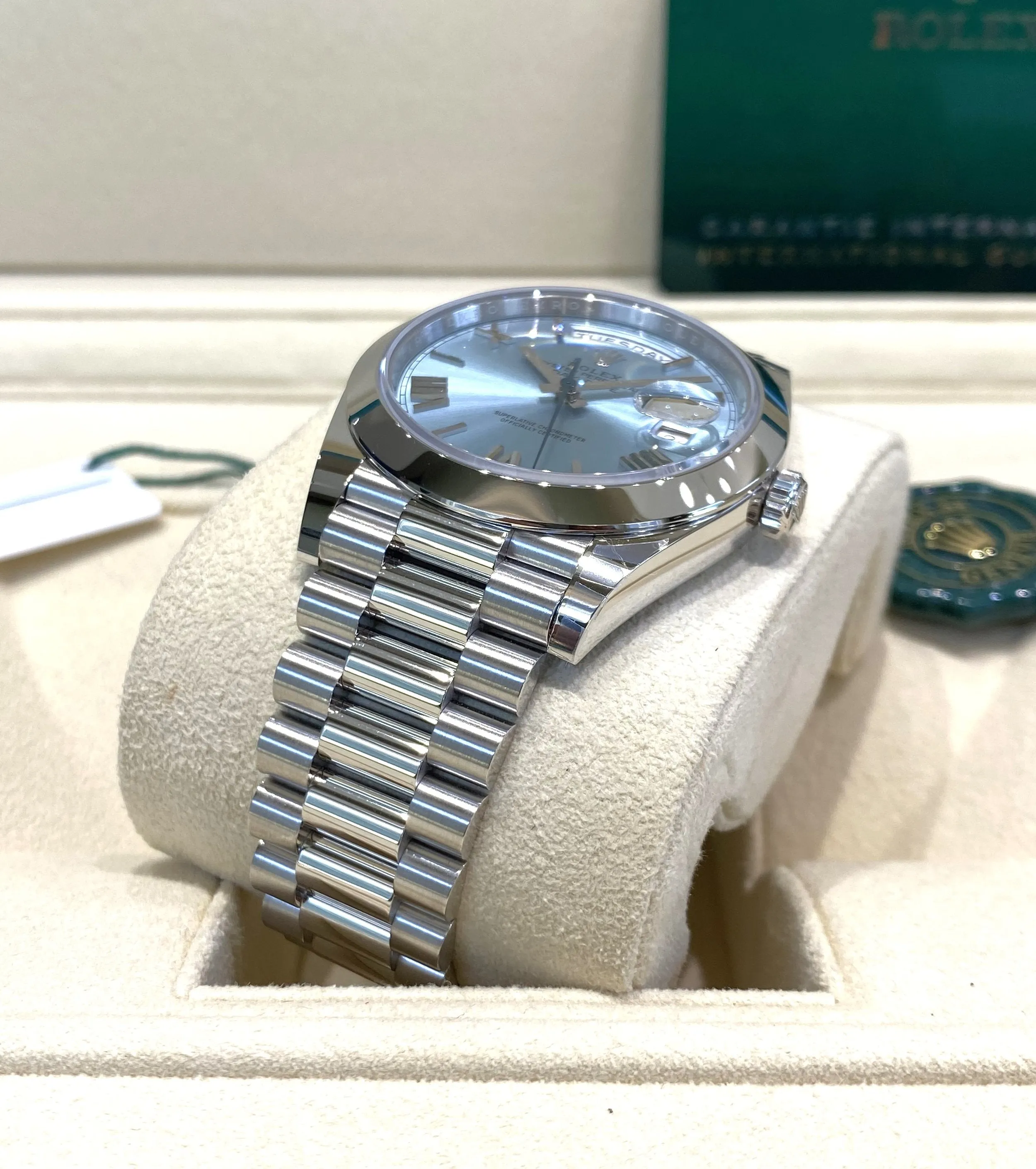 2021 Rolex Platinum Day-Date 40 228206