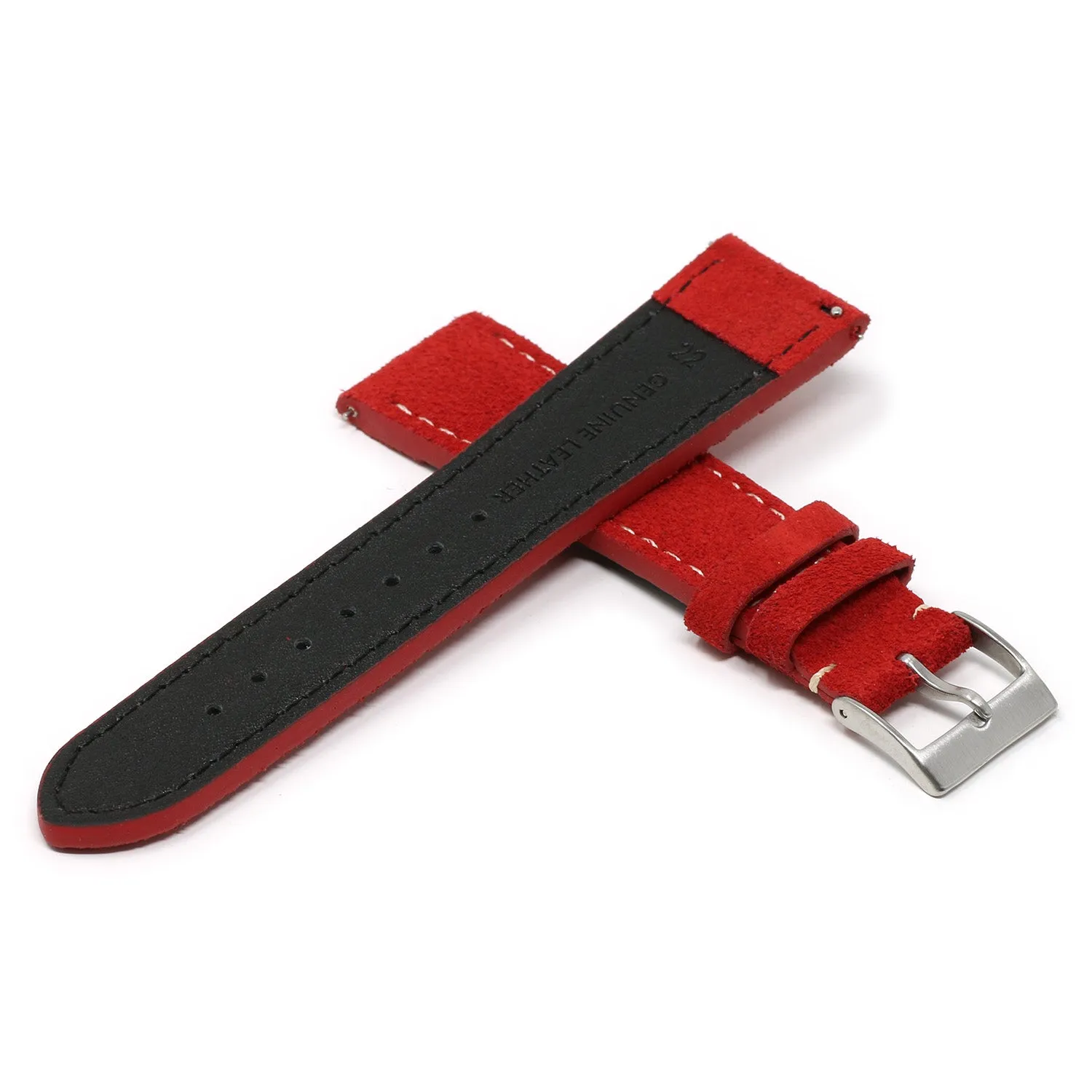 20mm Suede Smart Watch Strap (Short, Standard, Long)