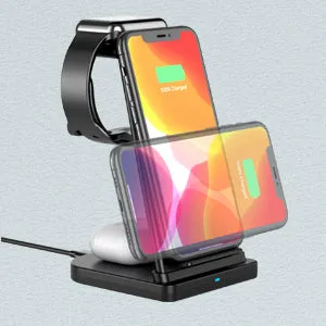 3-in-1 Foldable Fast Wireless Charging Stand