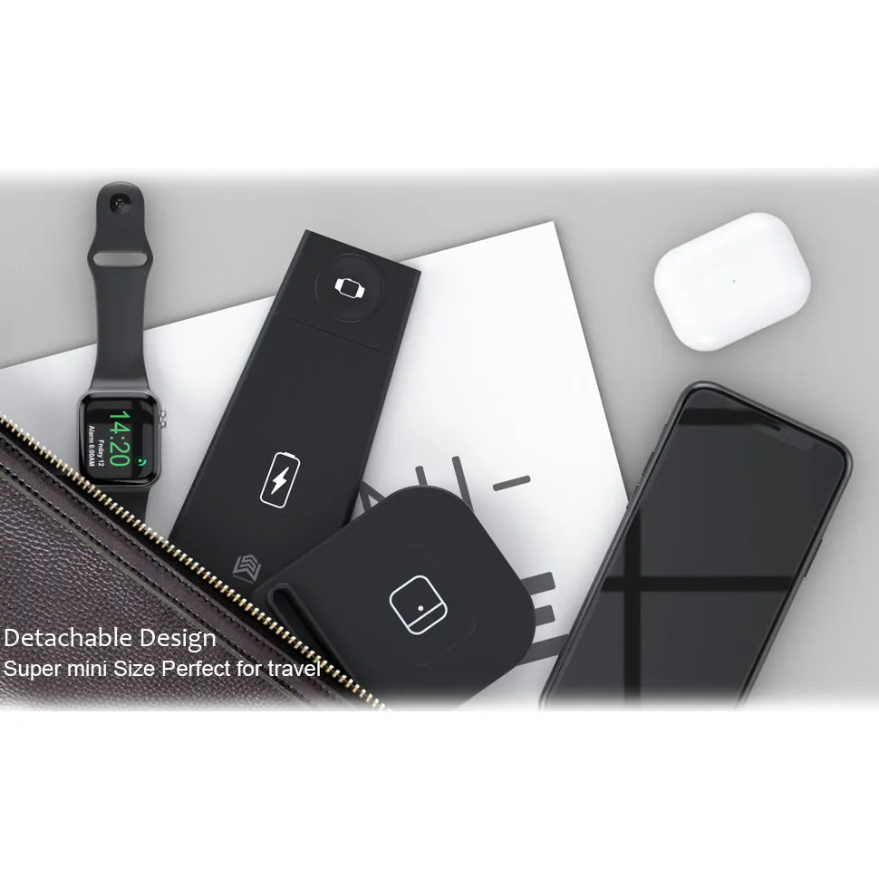 3-in-1 Foldable Fast Wireless Charging Stand