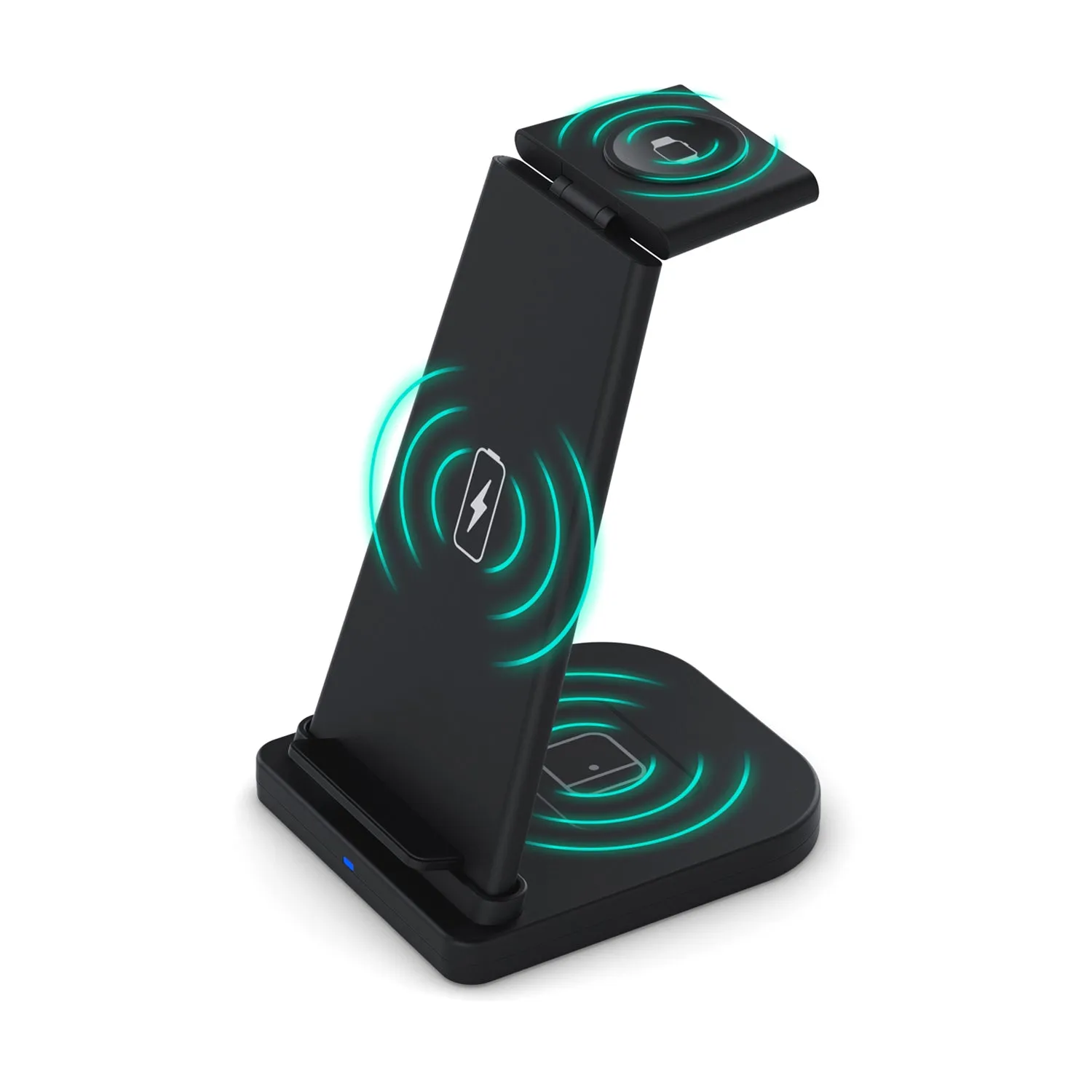 3-in-1 Foldable Fast Wireless Charging Stand