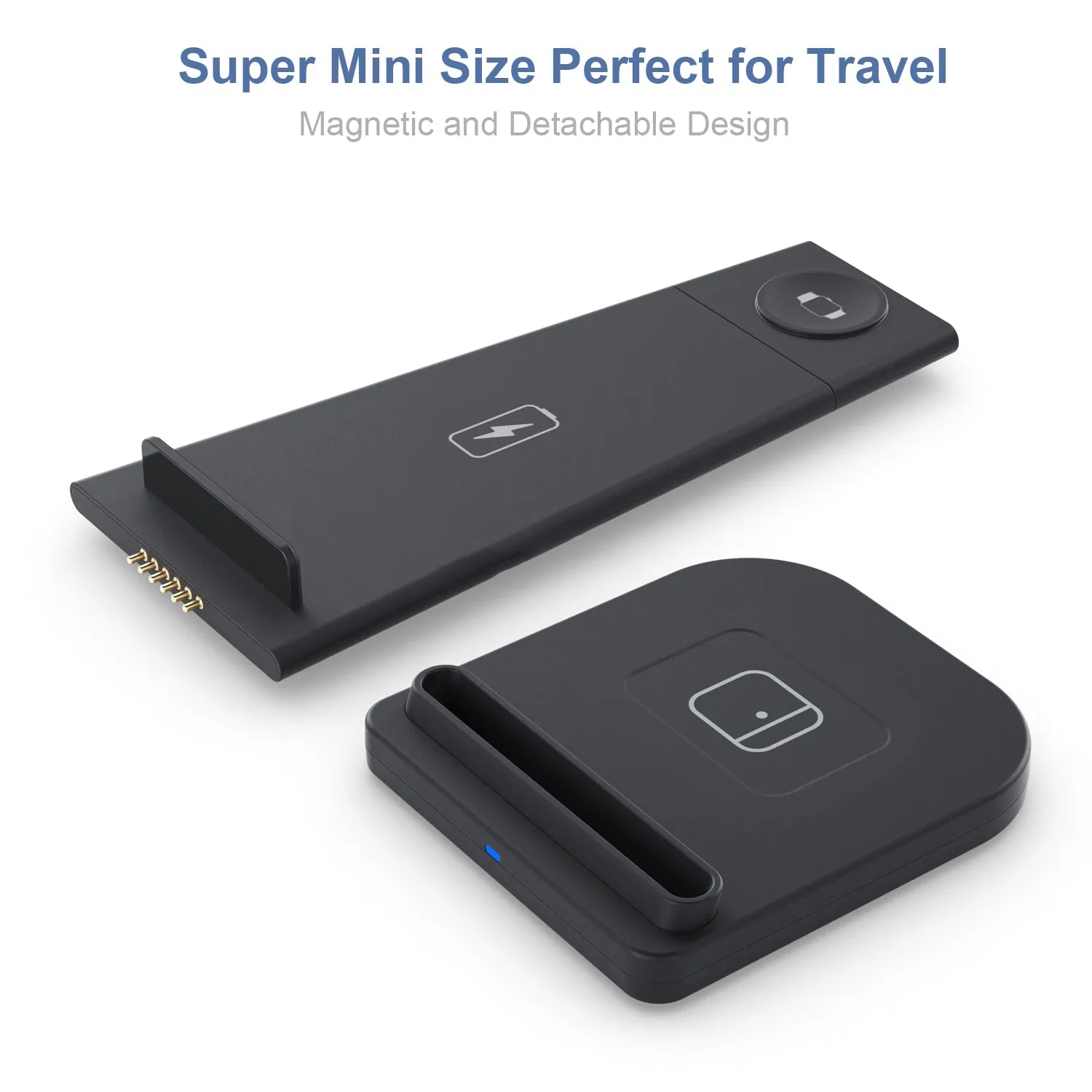 3-in-1 Foldable Fast Wireless Charging Stand