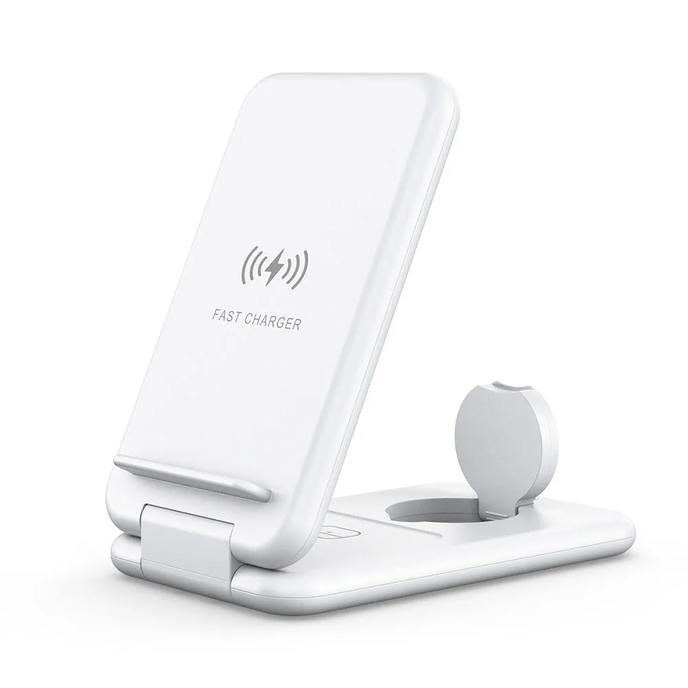 3 in 1 Foldable Wireless 15W Fast Charger B-13