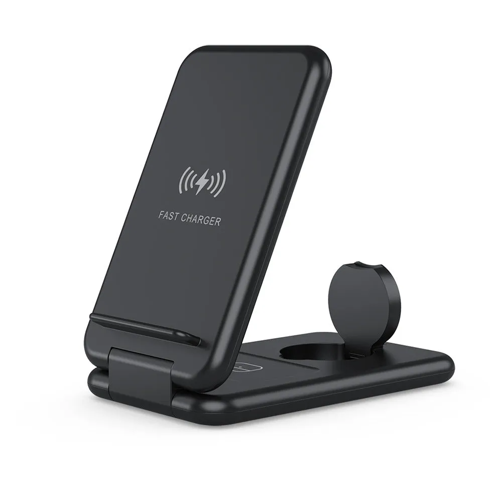 3 in 1 Foldable Wireless 15W Fast Charger B-13