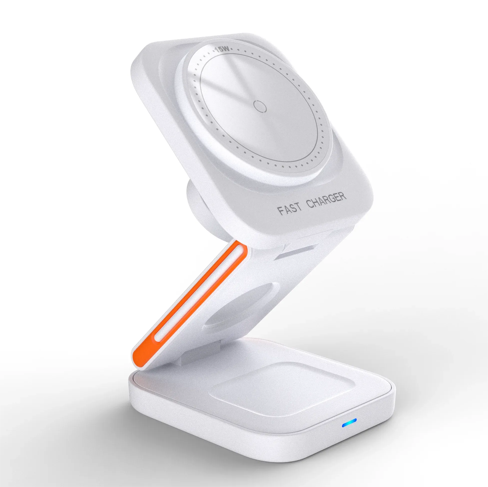 30W 3-in-1 Magnetic Wireless Charging Station for iPhone 16/15/14/13 Pro, Apple Watch Series 8/9, and AirPods