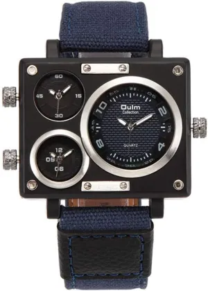 3595 Men's Watches Top Luxury Brand Unique Designer Fashion Leather Strap Japan Movt Quartz Watches
