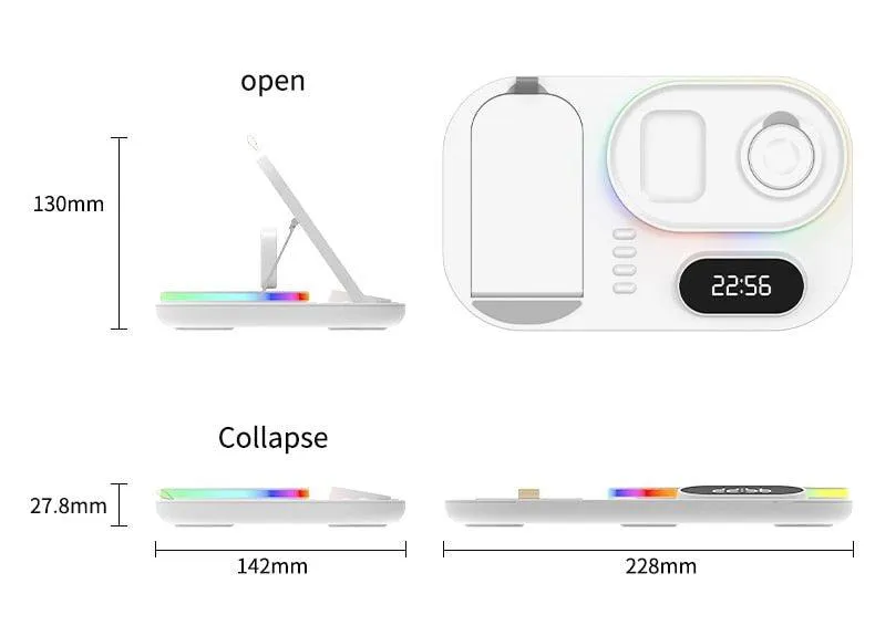 4 in 1 Wireless Charging Dock For iPhone Apple Watch AirPods Pro