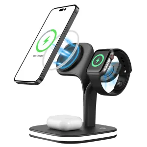 5-in-1 Wireless Fast Multi Device Charging Station with Night Light