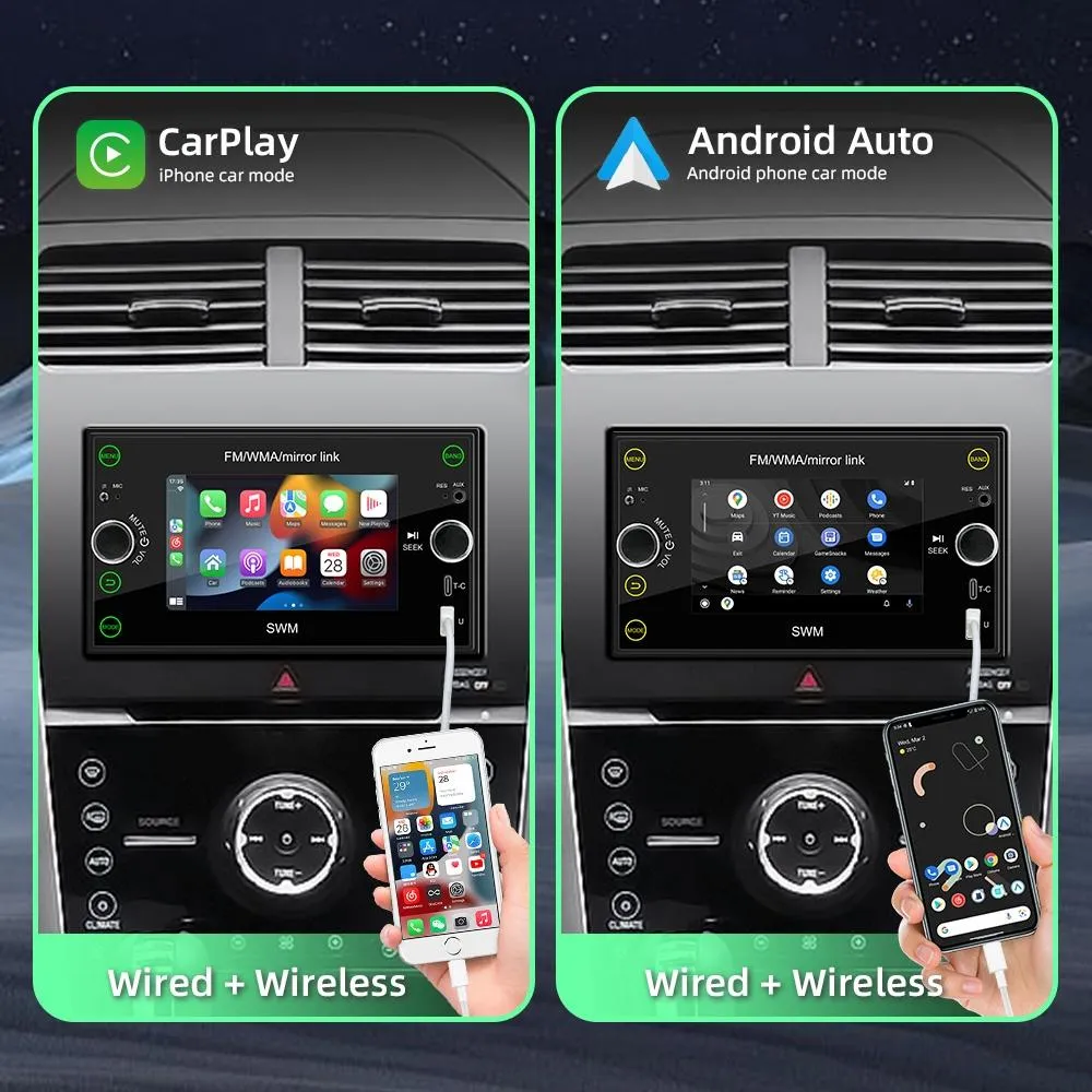 Android 12 Car Gps Navigation Player 1Gb   32Gb Carplay / Android Auto / Mirrorlink / Wifi