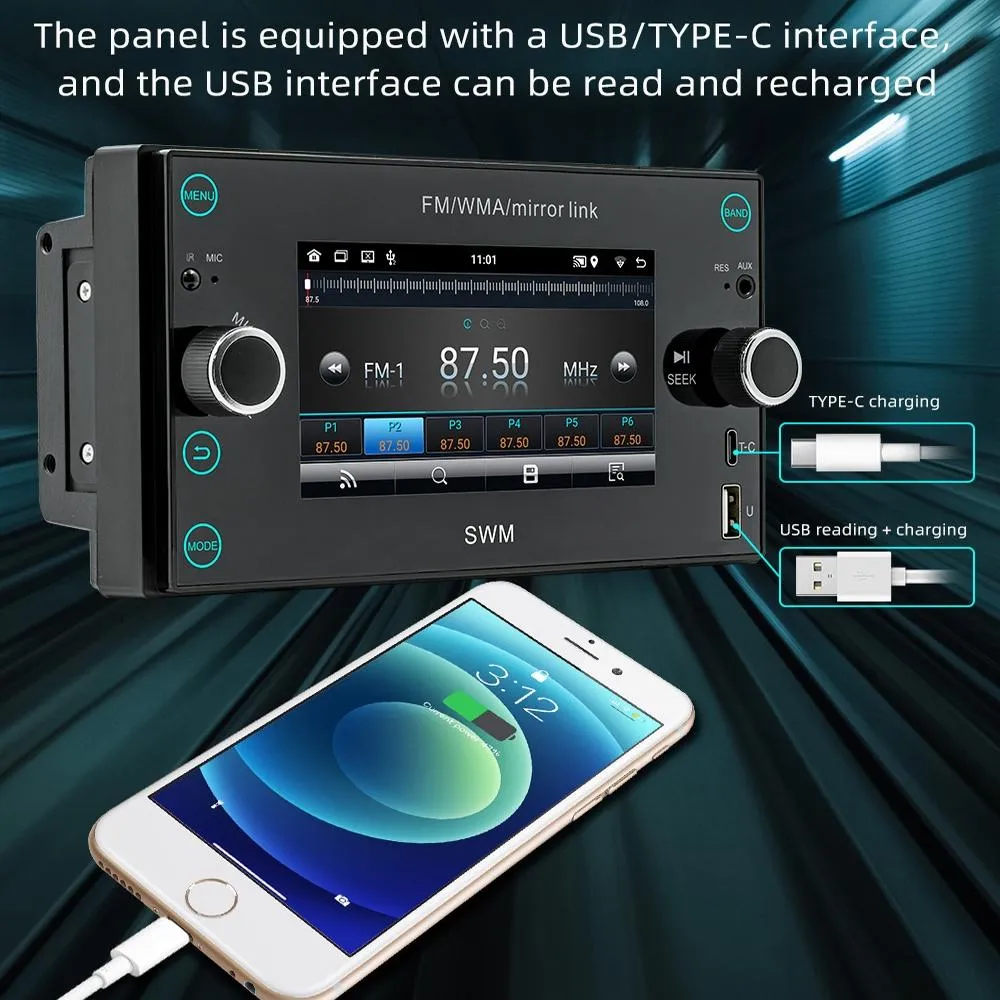 Android 12 Car Gps Navigation Player 1Gb   32Gb Carplay / Android Auto / Mirrorlink / Wifi