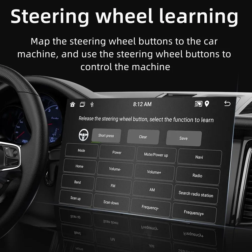 Android 12 Car Gps Navigation Player 1Gb   32Gb Carplay / Android Auto / Mirrorlink / Wifi