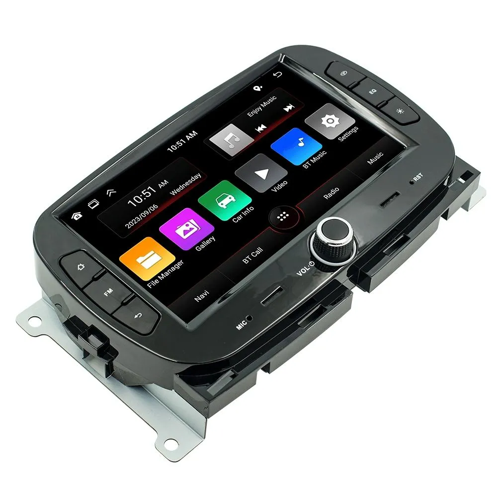 Android Car Navigation System For Fiat 500 - Bluetooth Fm Radio 1   32G Memory