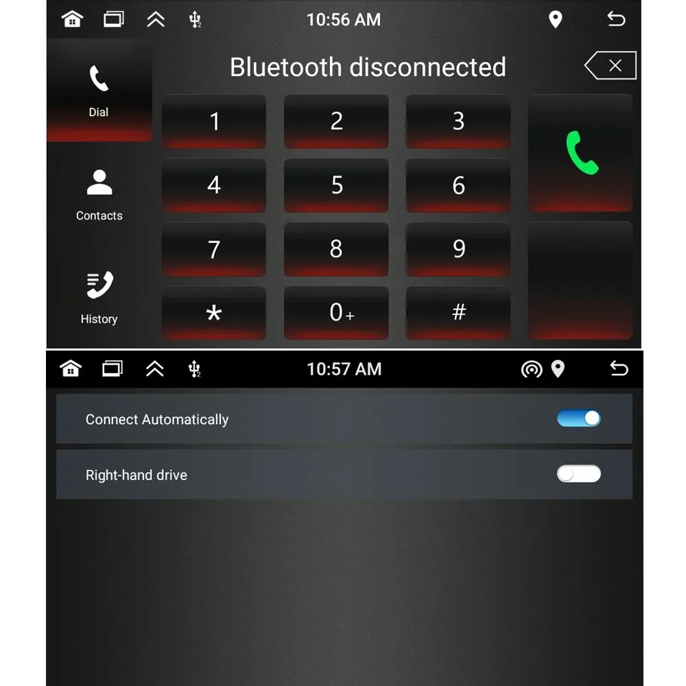 Android Car Navigation System For Fiat 500 - Bluetooth Fm Radio 1   32G Memory