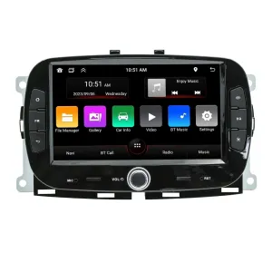 Android Car Navigation System For Fiat 500 - Bluetooth Fm Radio 1   32G Memory
