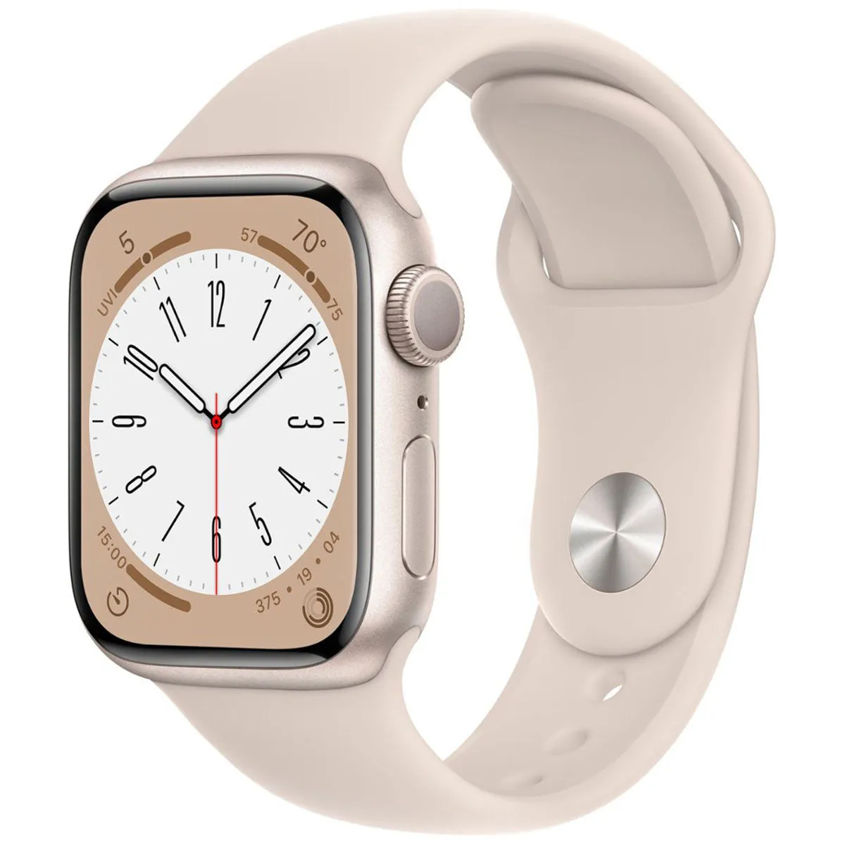 Apple Watch Starlight Series 8 (GPS) 41mm Aluminum Case with Starlight Sport Band