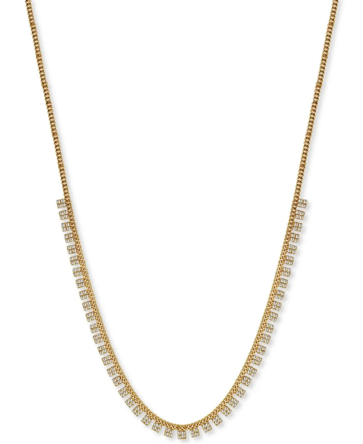 Argento Vivo Zirconia 18 Statement Necklace in 18k Gold-Plated Sterling Silver
