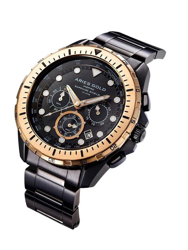 Aries Gold Atlantic G 7002 BKRG-BK Watch