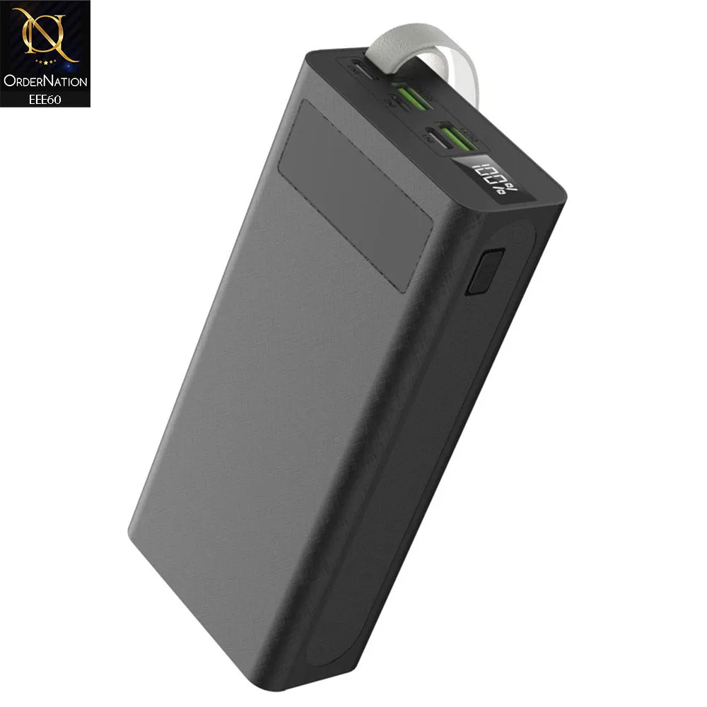 ASPOR A306 30000mAh Power Bank LCD Display 22.5W and 20W PD - Black