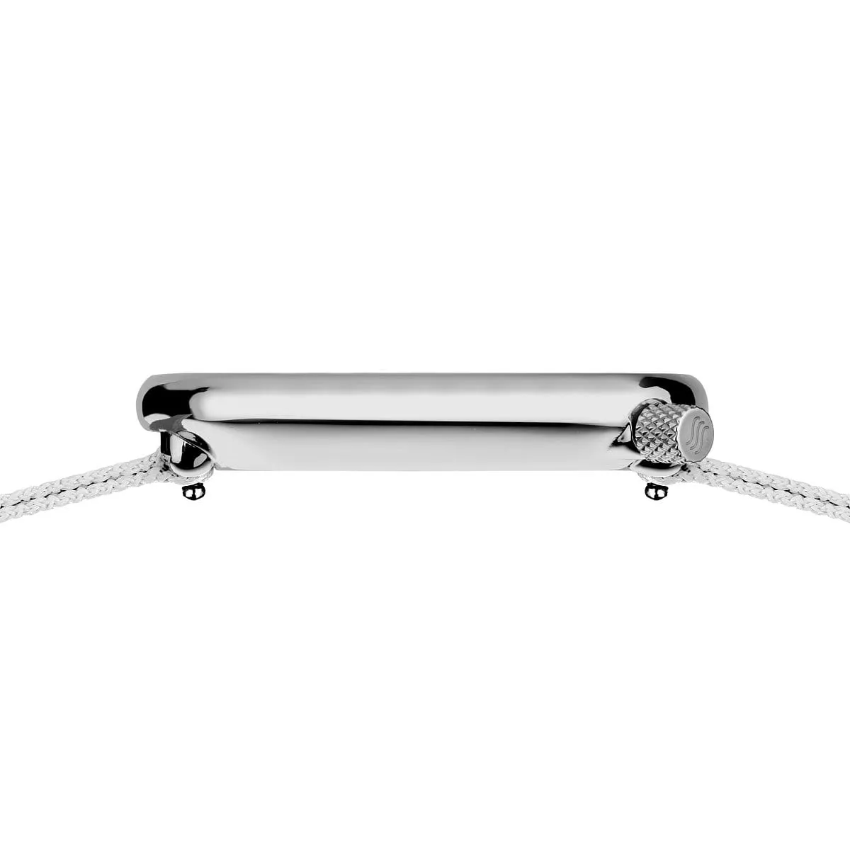 Bering White Stainless Steel 'Ocean Pebble' Recycled Watch