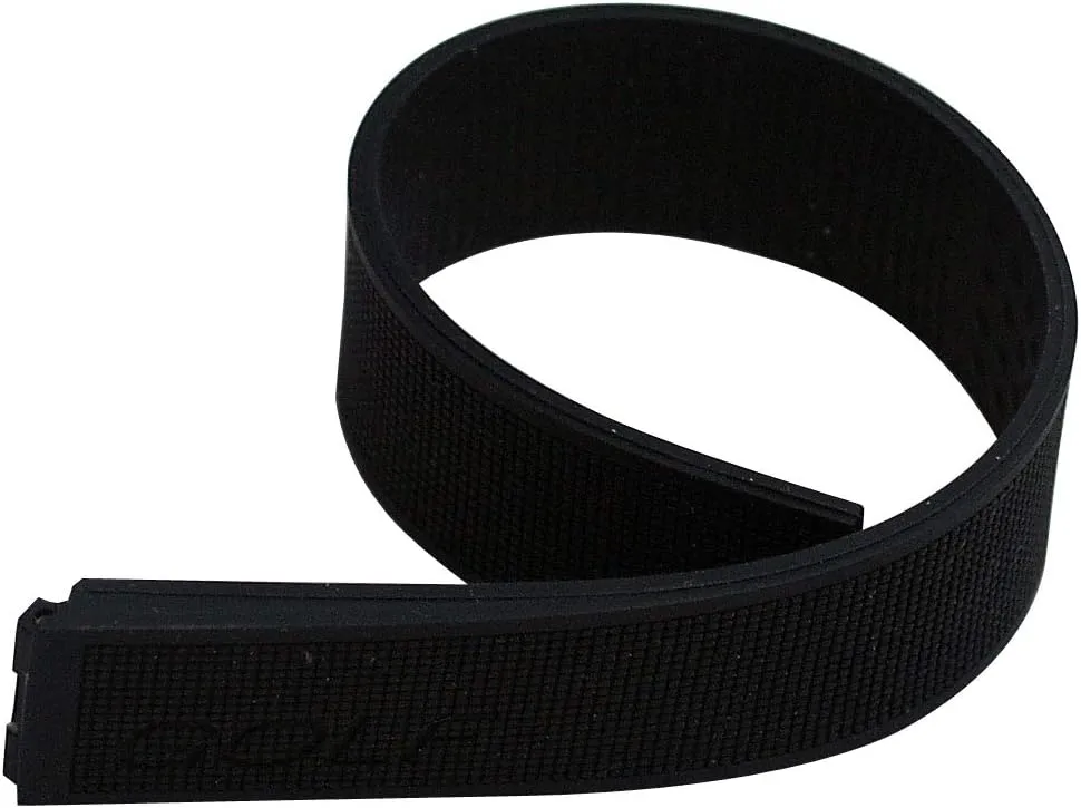 Black Silicone Rubber Watch Band to Fit TAG Heuer Golf FT6004