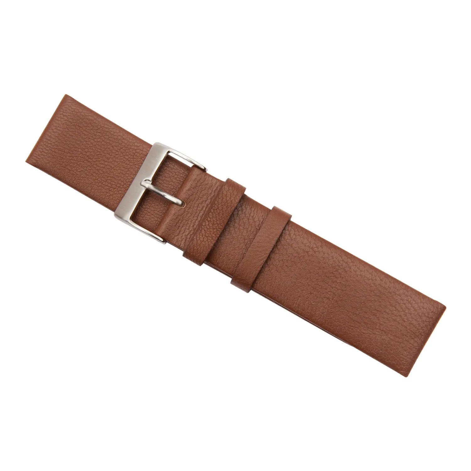 Brown Lambskin Leather Watch Band