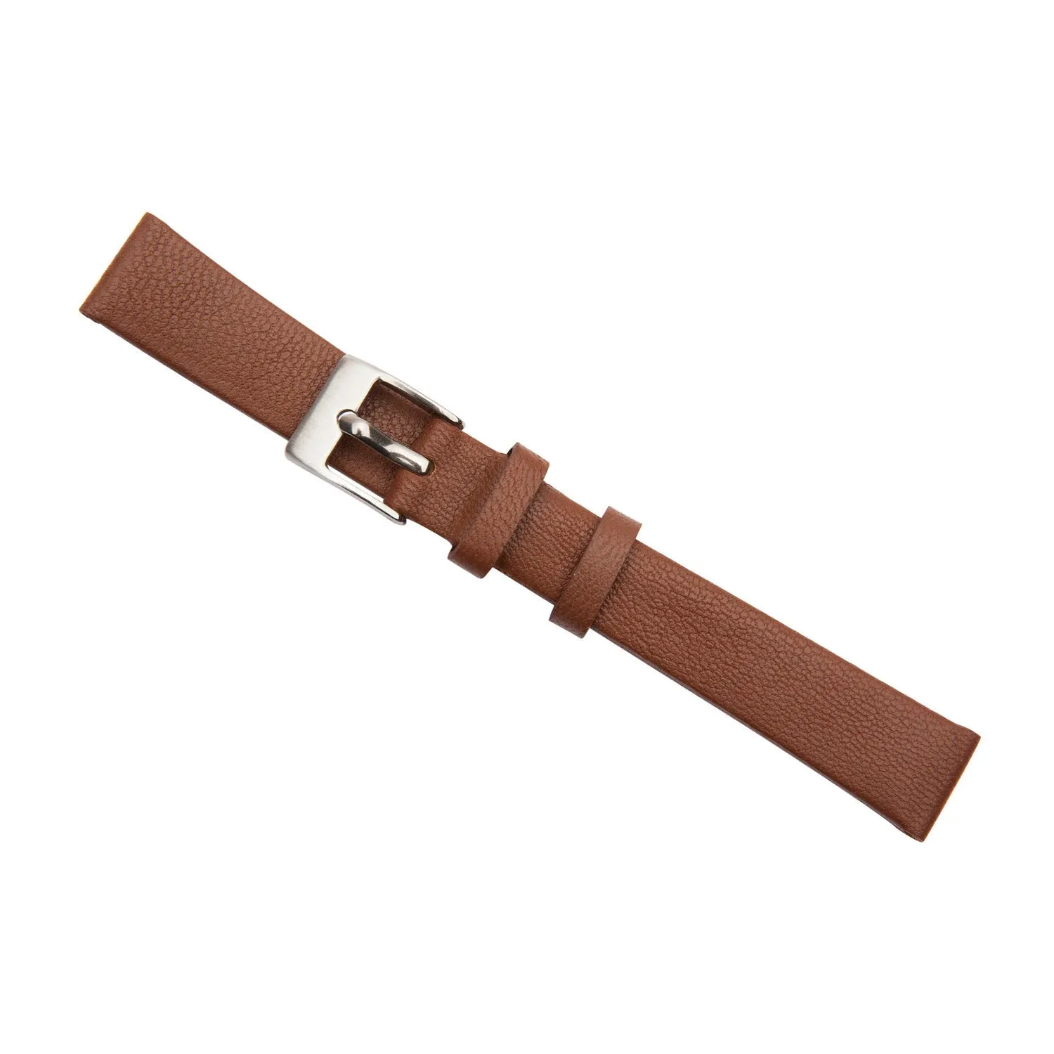 Brown Lambskin Leather Watch Band