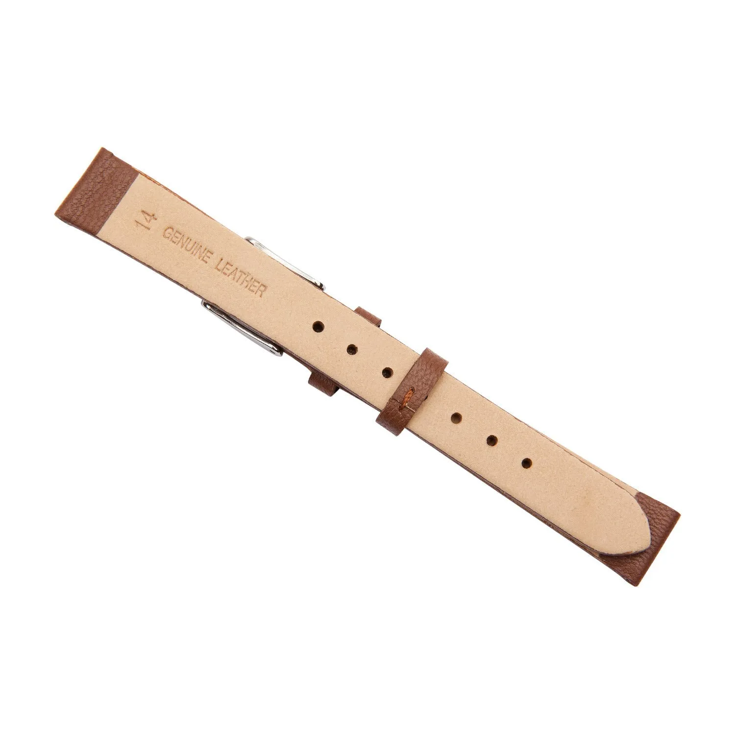 Brown Lambskin Leather Watch Band