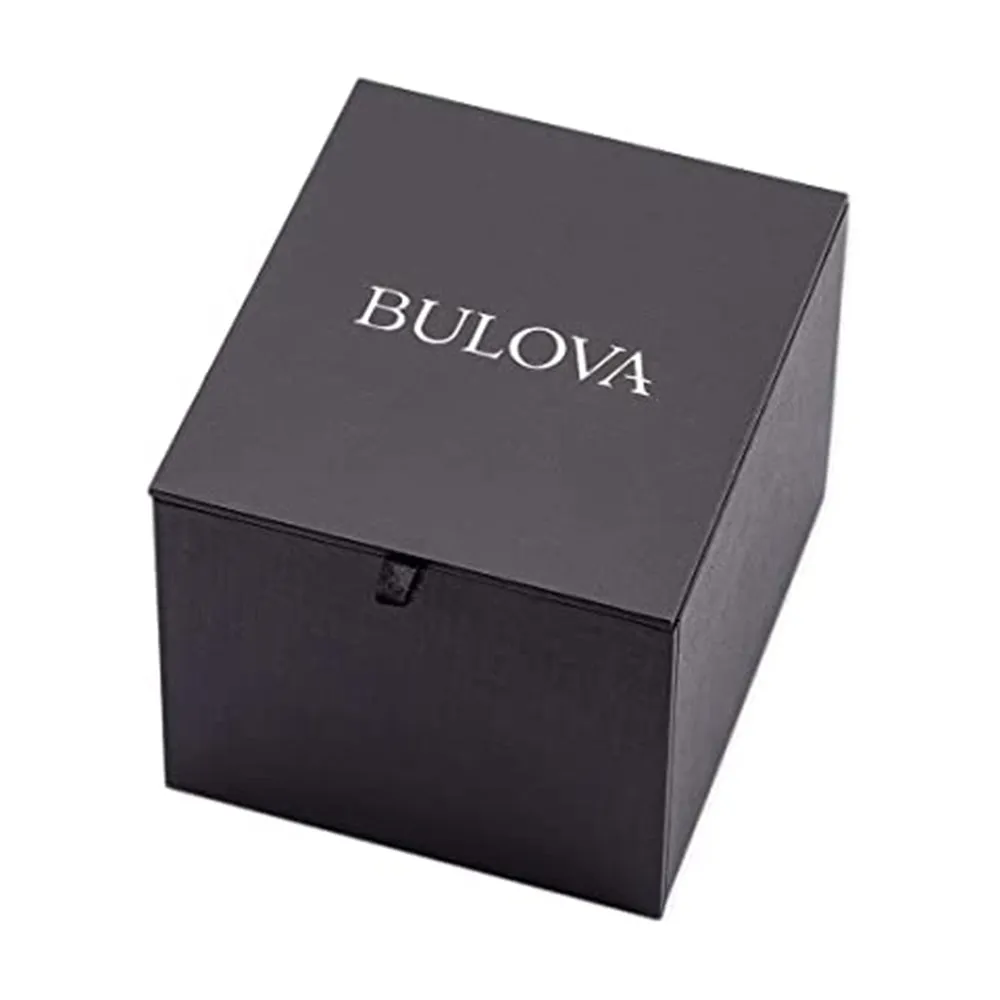Bulova Womens Sutton White Dial Yellow Band Stainless Steel One Size Quartz Watch - 97P150