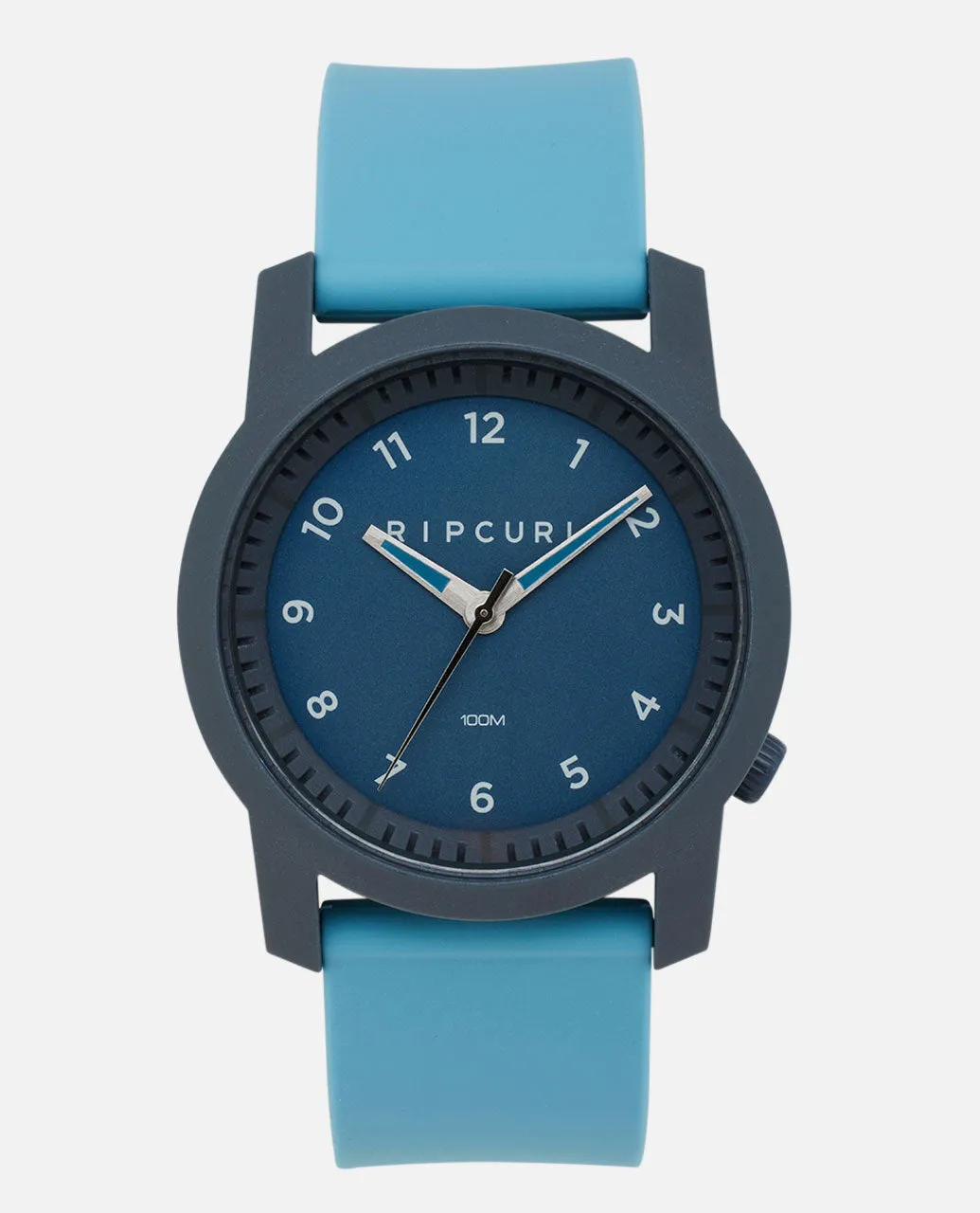 Cambridge Silicone Number Dial Watch - Azure Blue