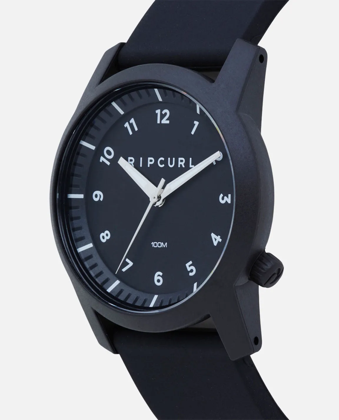 Cambridge Silicone Number Dial Watch - Black