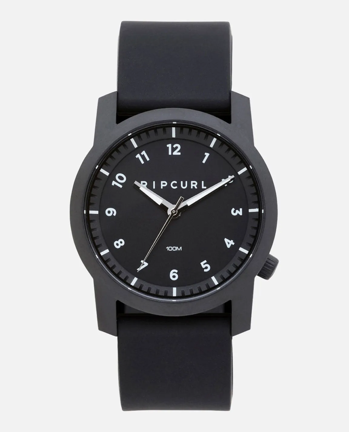 Cambridge Silicone Number Dial Watch - Black