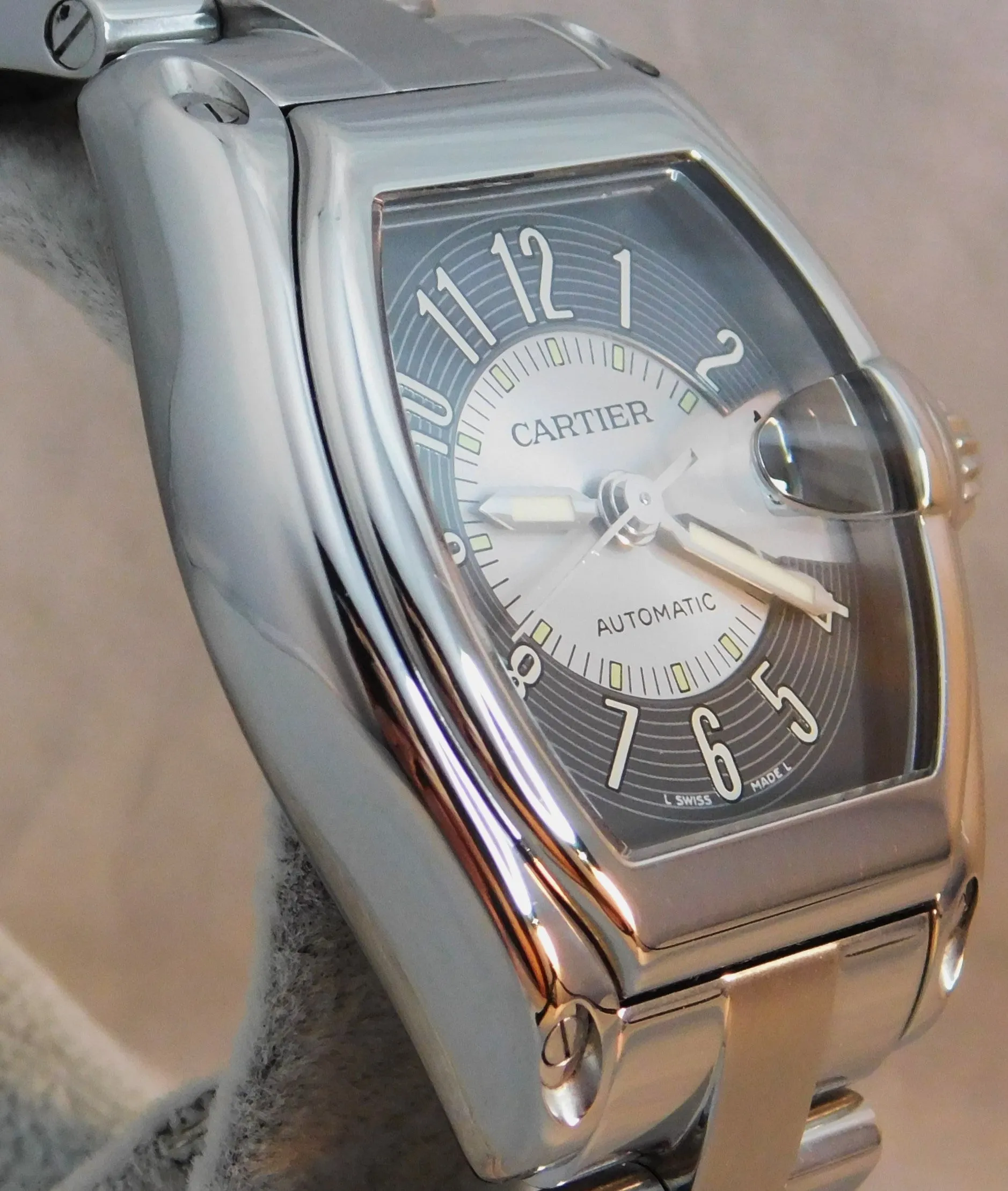 Cartier Roadster Automatic Stainless Steel Ref. 2510 Mens Watch....37mm