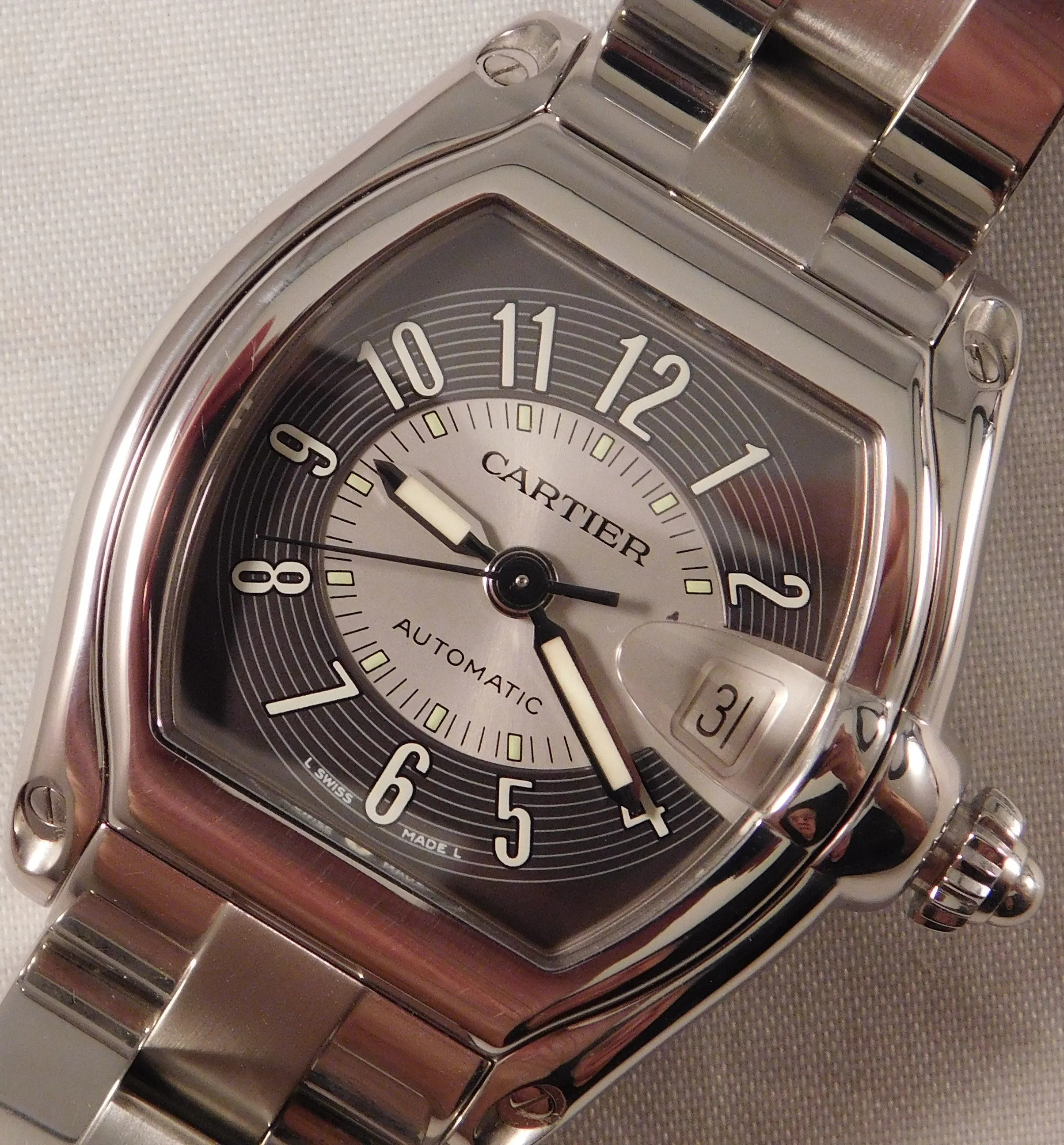 Cartier Roadster Automatic Stainless Steel Ref. 2510 Mens Watch....37mm