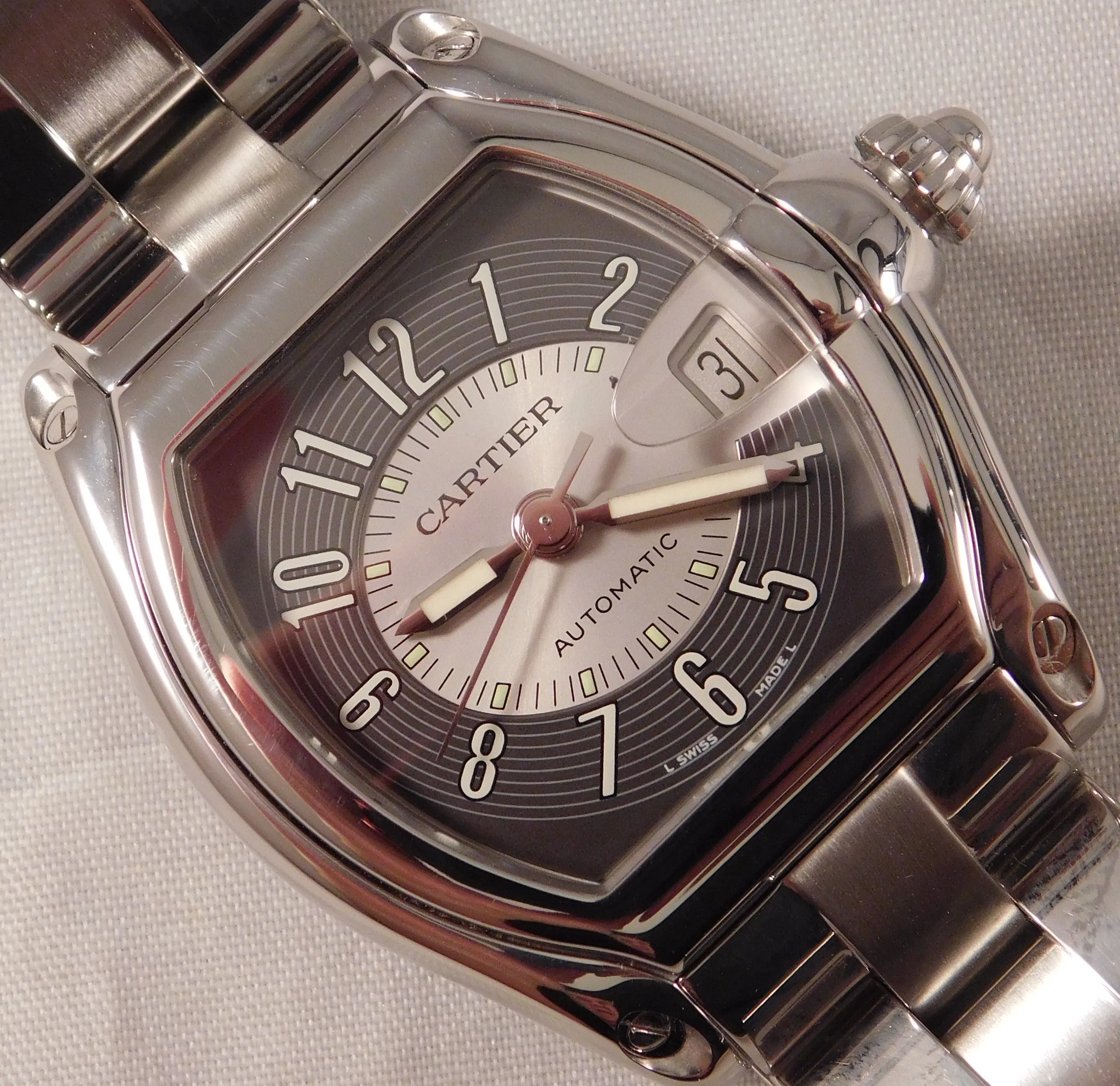 Cartier Roadster Automatic Stainless Steel Ref. 2510 Mens Watch....37mm