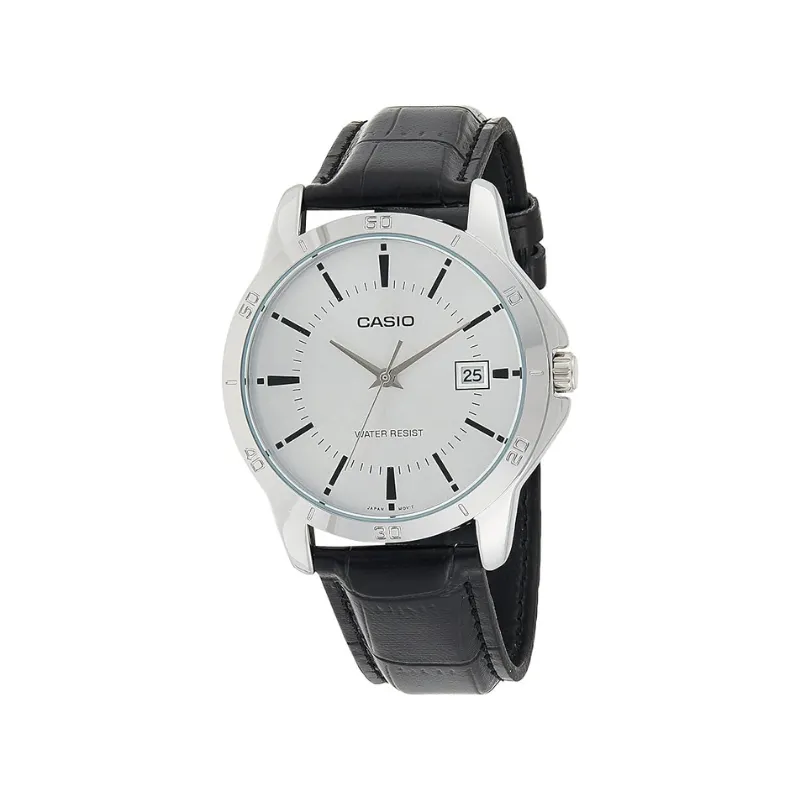 Casio Men's Standard Analog Silver Dial Watch