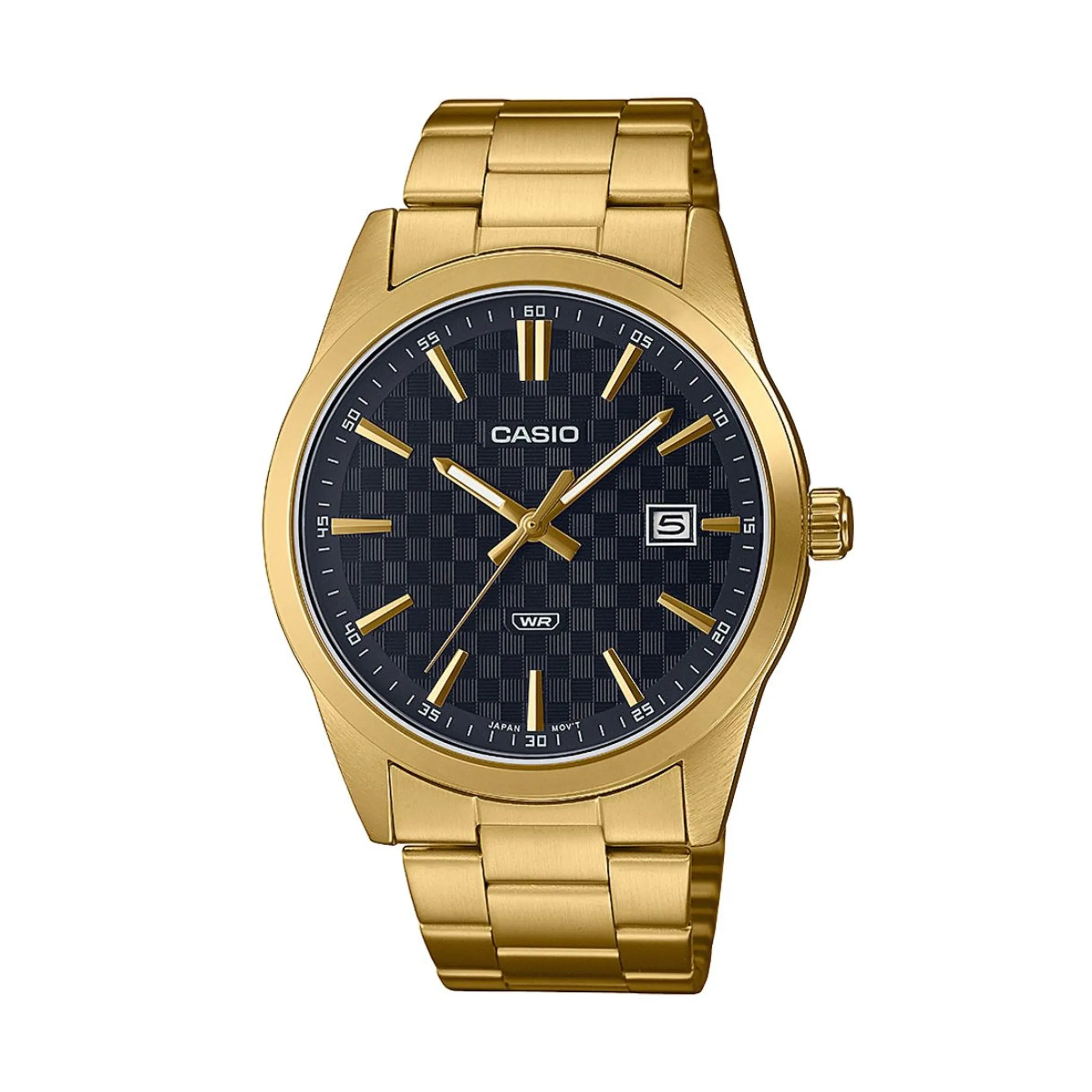 Casio MTPVD03G-1A Gents Analog WR Gold/Black