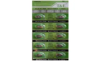 Cell Battery 10pc - Size Ag7 X 5 Units