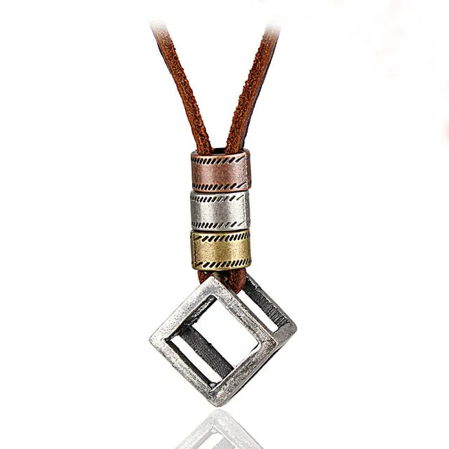 colar choker necklaces & pendants men necklace fashion jewelry vintage kolye leather Necklaces Men statement necklace for women