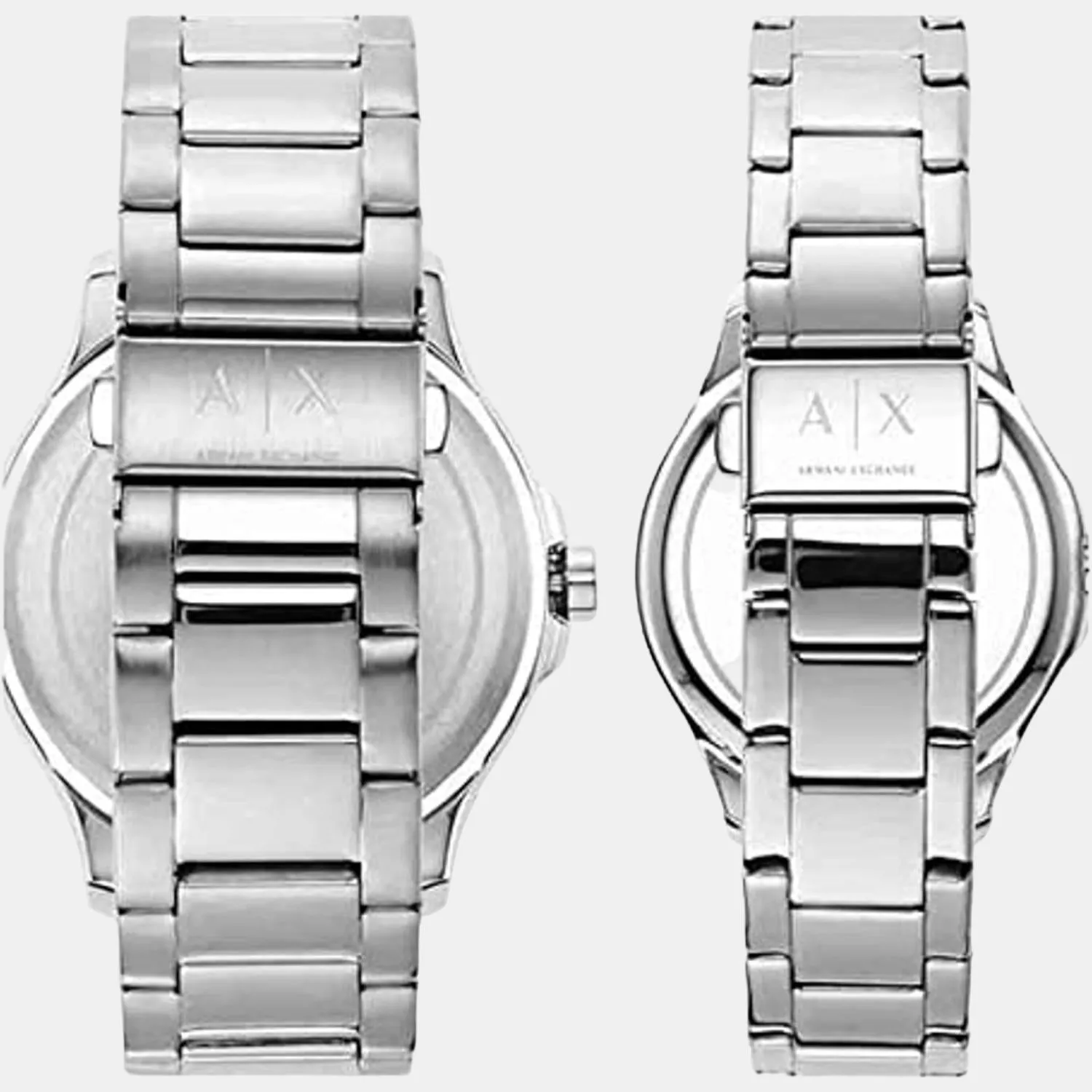Couple Analog Stainless Steel Watch AX7132SET