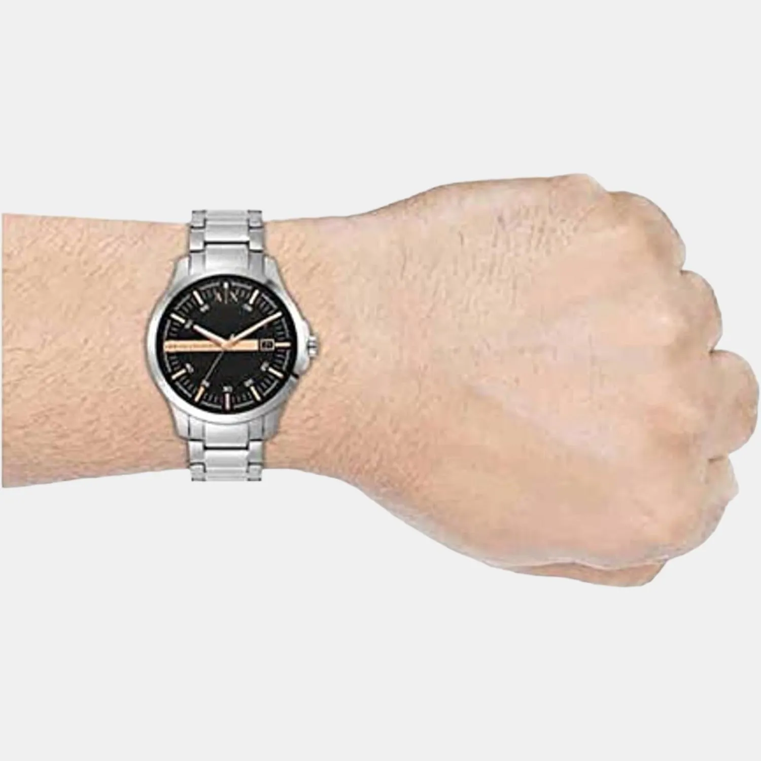 Couple Analog Stainless Steel Watch AX7132SET