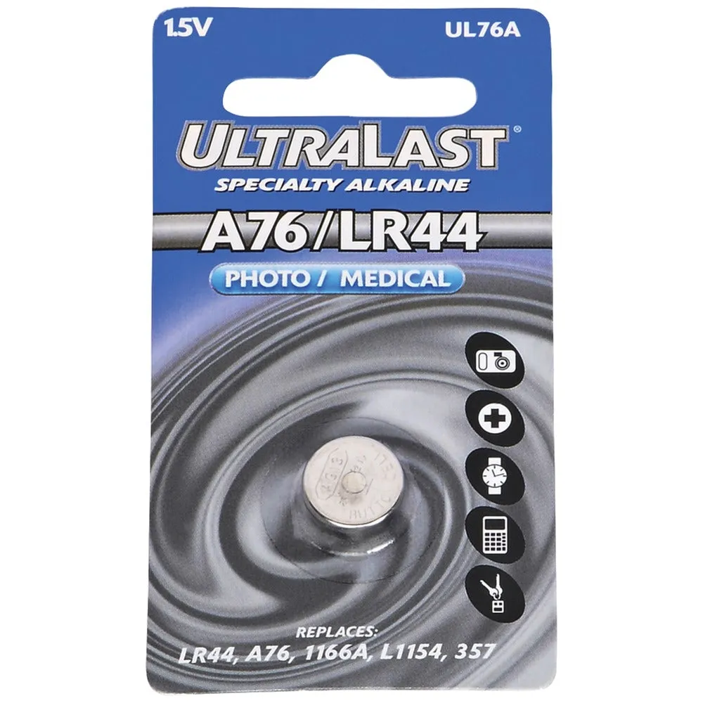 Dantona UL76A Watch Battery - Alkaline Camera/Camcorder Replacement