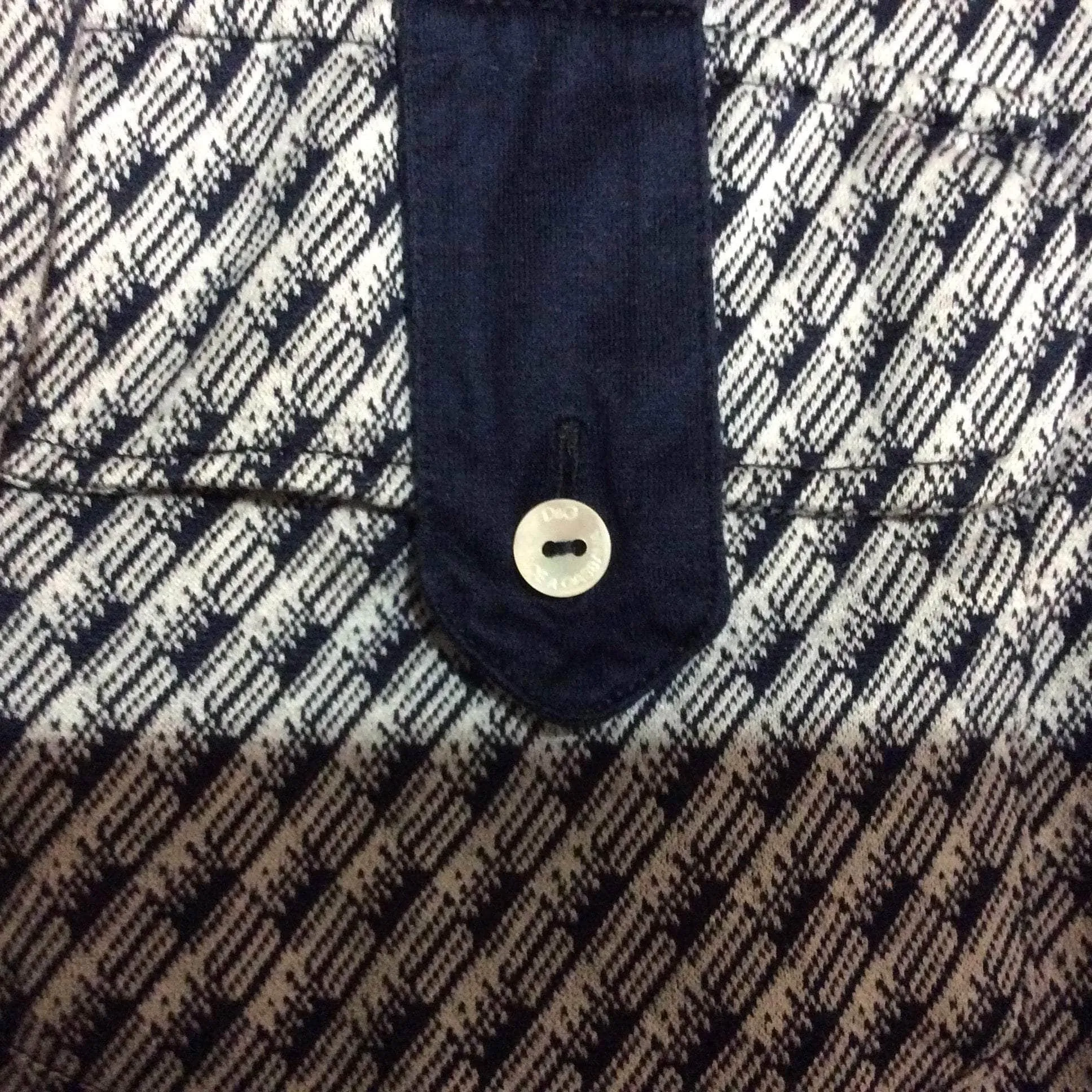 Dolce & Gabbana 1970s Style Men's Blue Fitted Jersey Shirt Small