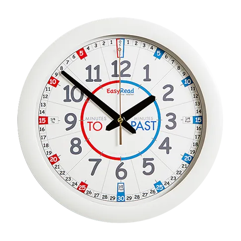 Easy Read - Wall Clock -To/Past - Classroom Mini