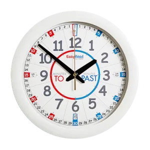Easy Read - Wall Clock -To/Past - Classroom Mini