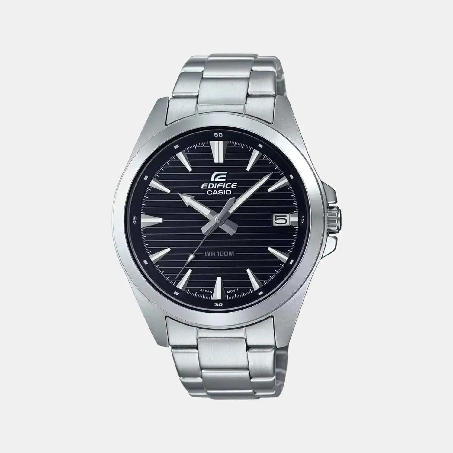 Edifice Men's Silver Analog Stainless Steel Watch ED535 - EFV-140D-1AVUDF
