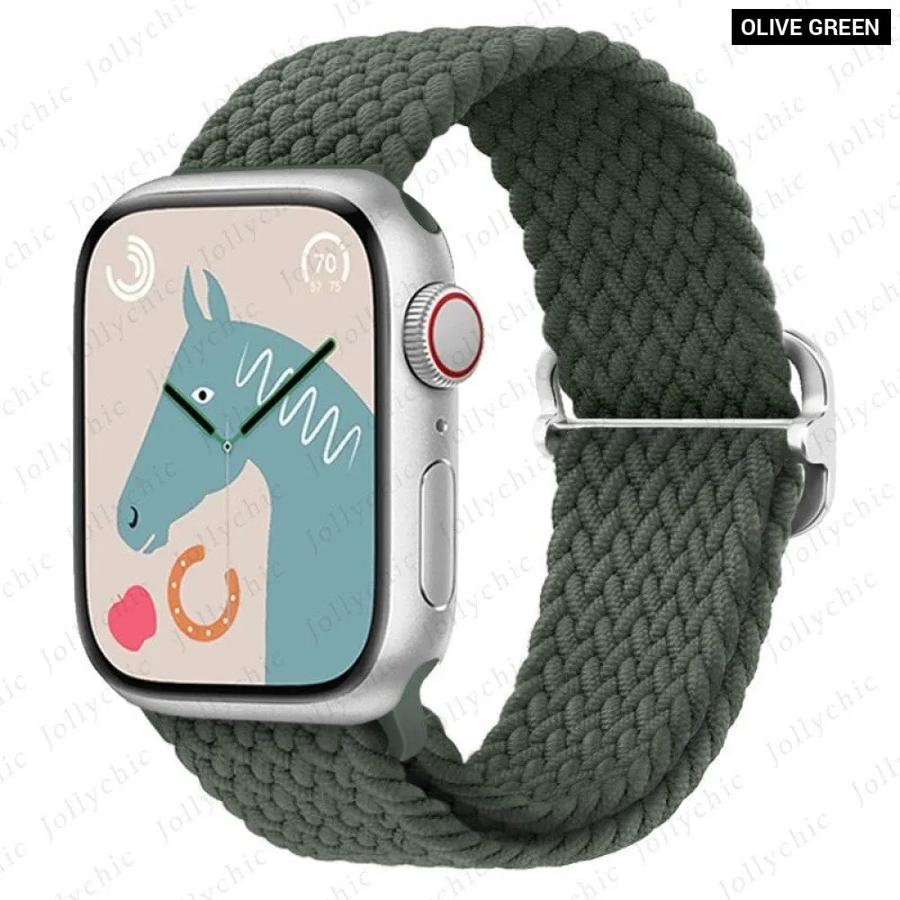 Elastic Braided Loop Strap for Apple Iwatch