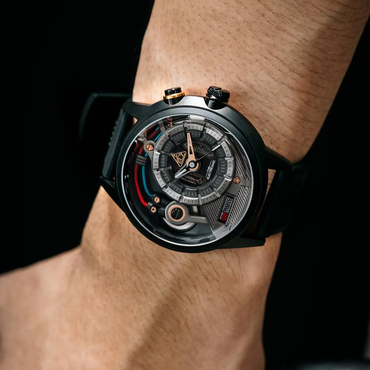 ELEC Watch SteelZ DarkZ Black Rubber