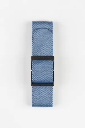 ELLIOT BROWN Webbing Watch Strap in DENIM BLUE with GUNMETAL PVD Buckle